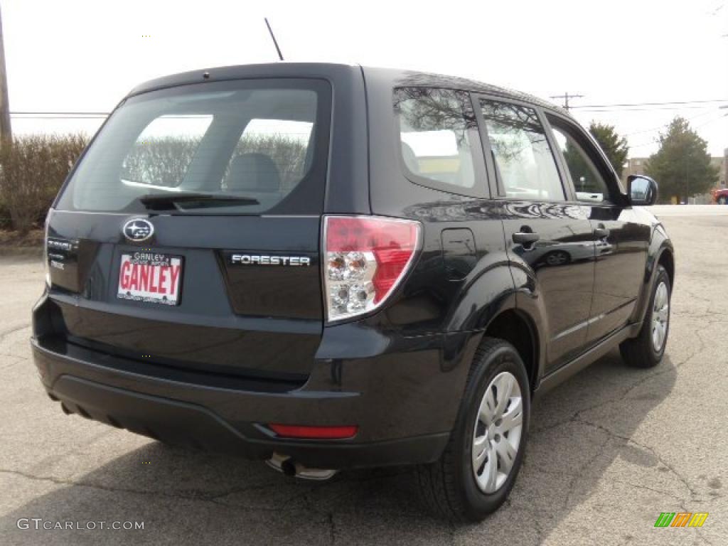2010 Forester 2.5 X - Obsidian Black Pearl / Platinum photo #5