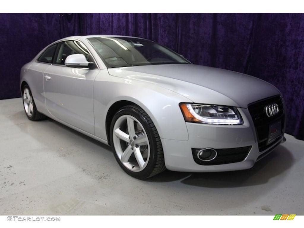 2009 A5 3.2 quattro Coupe - Monza Silver Metallic / Pale Grey photo #1