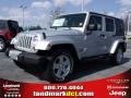 2010 Bright Silver Metallic Jeep Wrangler Unlimited Sahara  photo #1