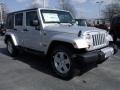 2010 Bright Silver Metallic Jeep Wrangler Unlimited Sahara  photo #4