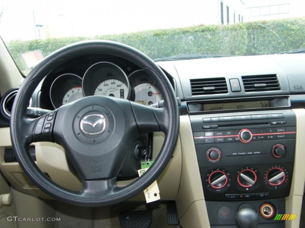 2007 MAZDA3 i Sedan - Shimmering Sand Metallic / Beige photo #18