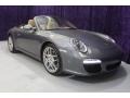 2009 Meteor Grey Metallic Porsche 911 Carrera S Cabriolet  photo #1