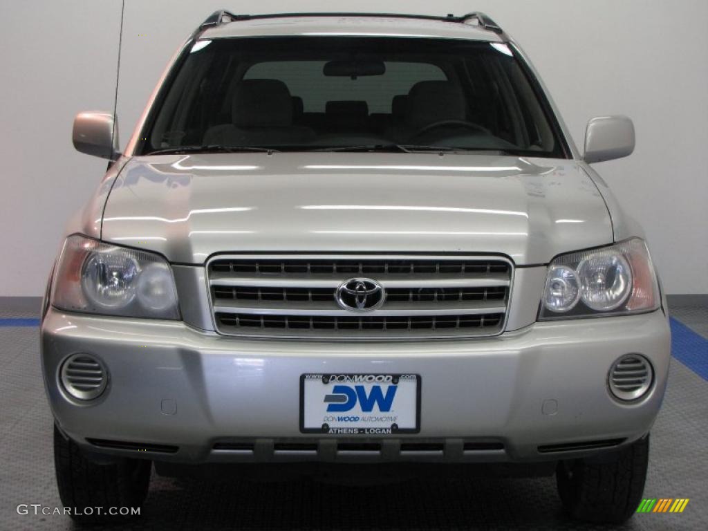 2001 Highlander V6 - Millennium Silver Metallic / Charcoal photo #7