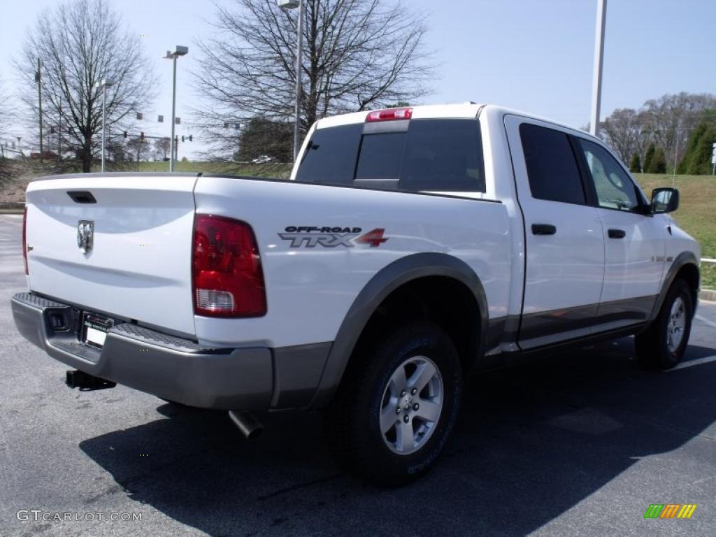 2010 Ram 1500 TRX4 Crew Cab 4x4 - Stone White / Dark Slate/Medium Graystone photo #3