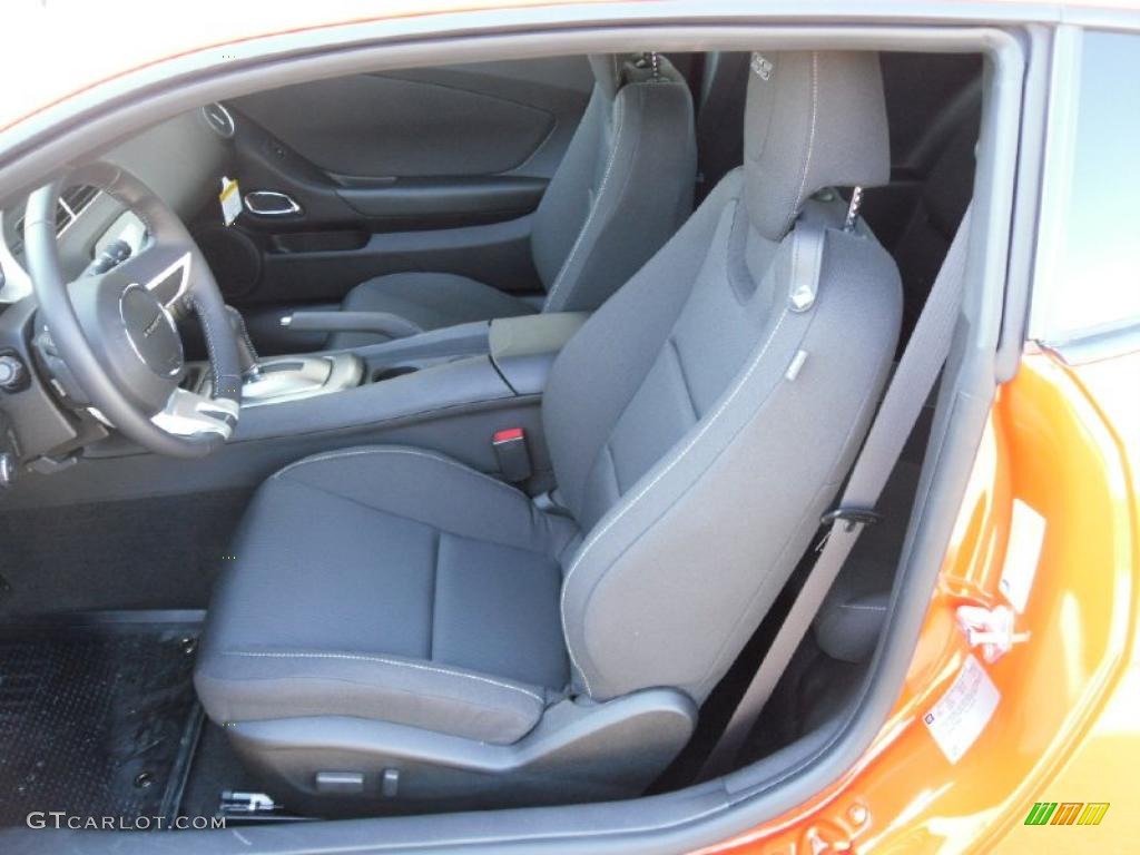 2010 Camaro SS Coupe - Inferno Orange Metallic / Black photo #7