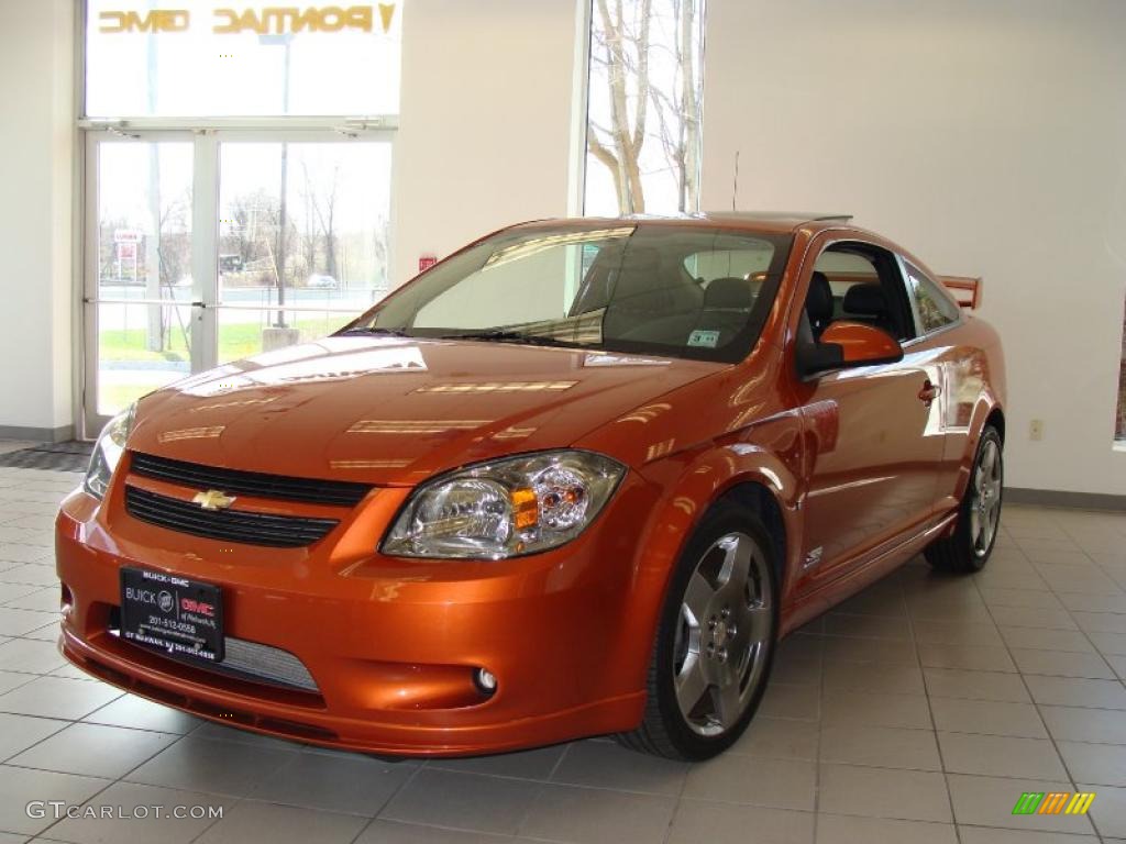 2007 Cobalt SS Supercharged Coupe - Sunburst Orange Metallic / Ebony photo #1