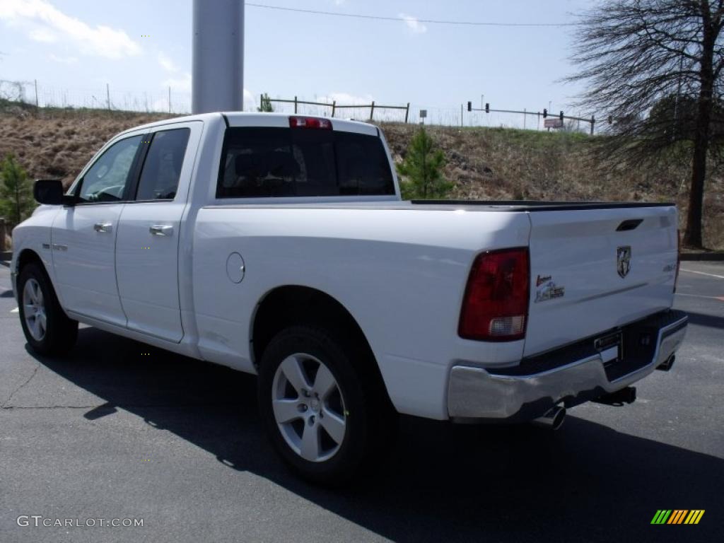 2010 Ram 1500 Big Horn Quad Cab 4x4 - Stone White / Dark Slate/Medium Graystone photo #2