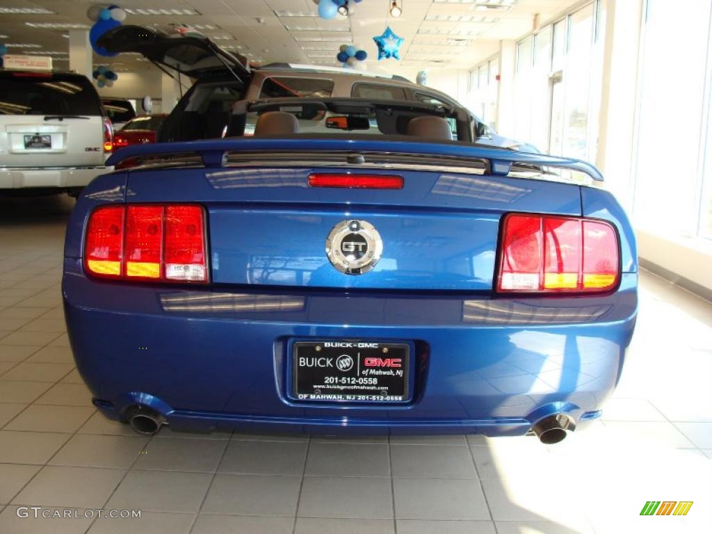 2007 Mustang GT Premium Convertible - Vista Blue Metallic / Dark Charcoal photo #5