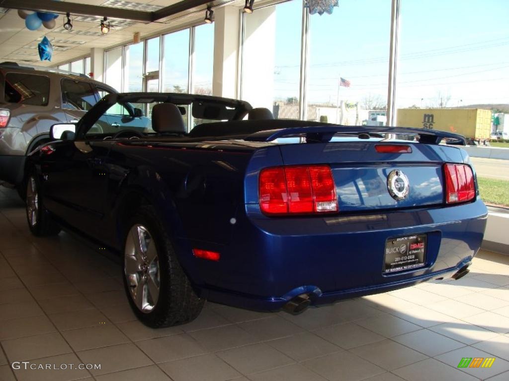 2007 Mustang GT Premium Convertible - Vista Blue Metallic / Dark Charcoal photo #6