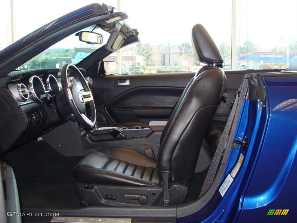 2007 Mustang GT Premium Convertible - Vista Blue Metallic / Dark Charcoal photo #9