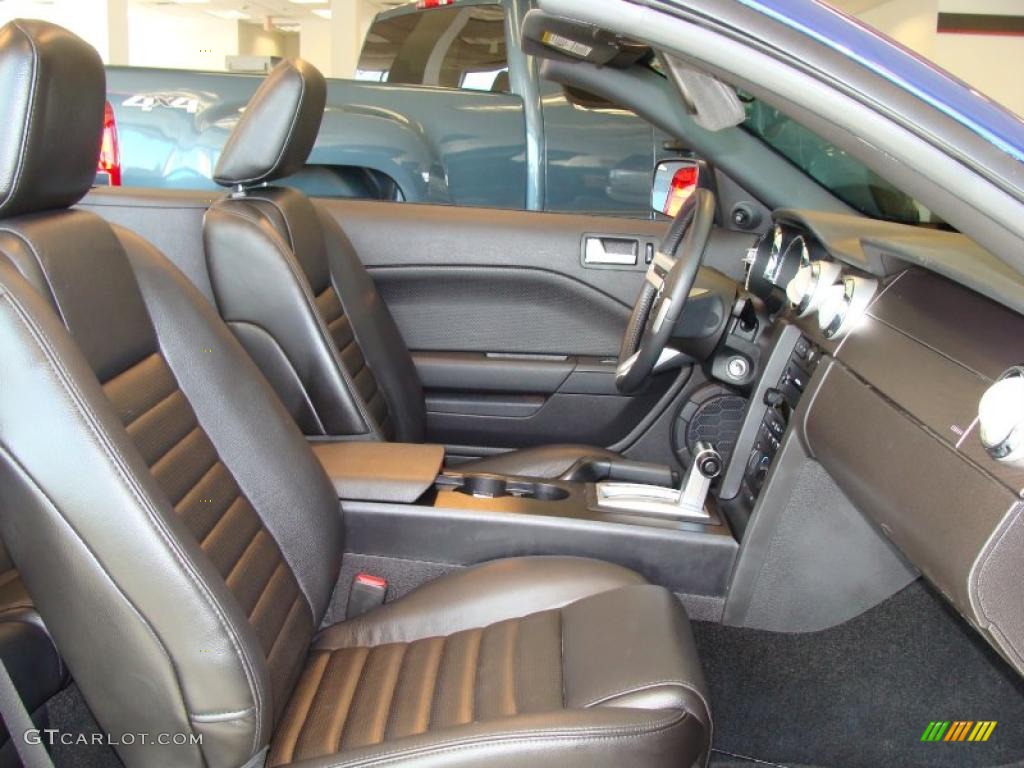 2007 Mustang GT Premium Convertible - Vista Blue Metallic / Dark Charcoal photo #13