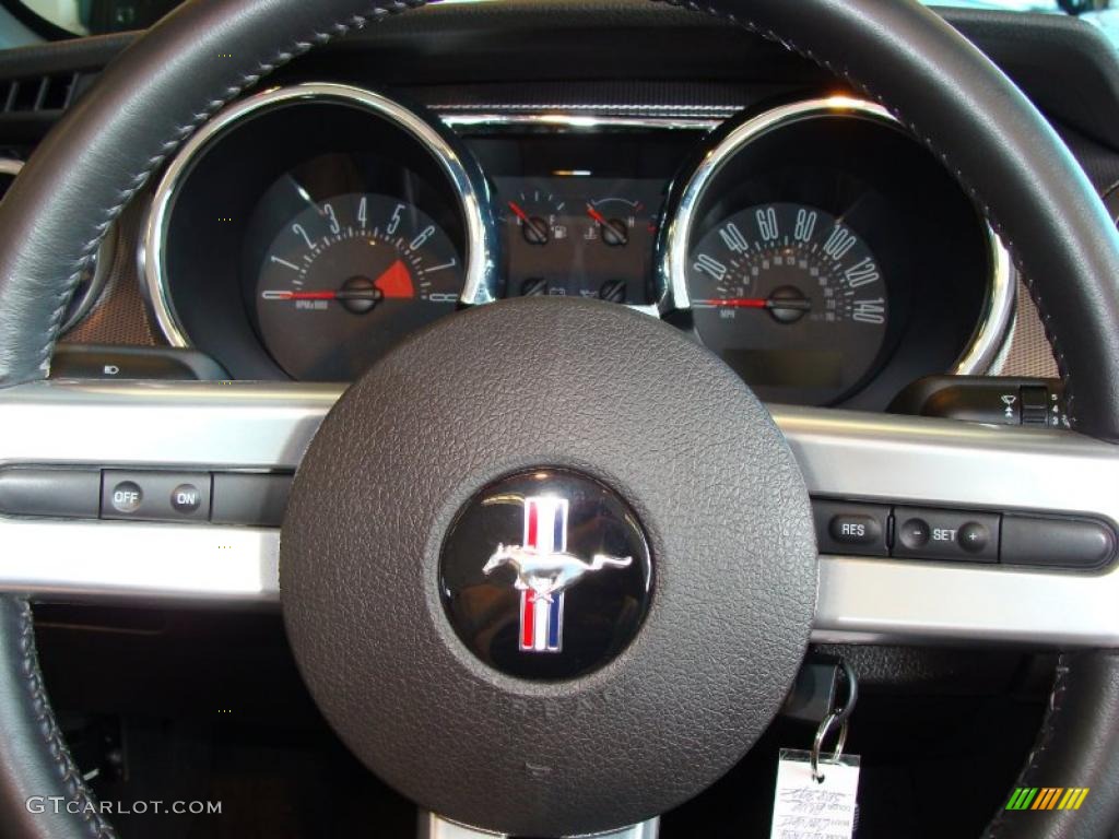 2007 Mustang GT Premium Convertible - Vista Blue Metallic / Dark Charcoal photo #20