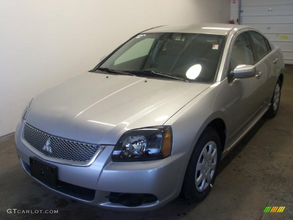 2010 Galant ES - Quick Silver Pearl / Medium Gray photo #1