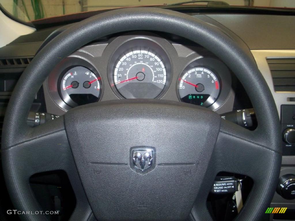 2010 Avenger SXT - Inferno Red Crystal Pearl / Dark Slate Gray photo #5