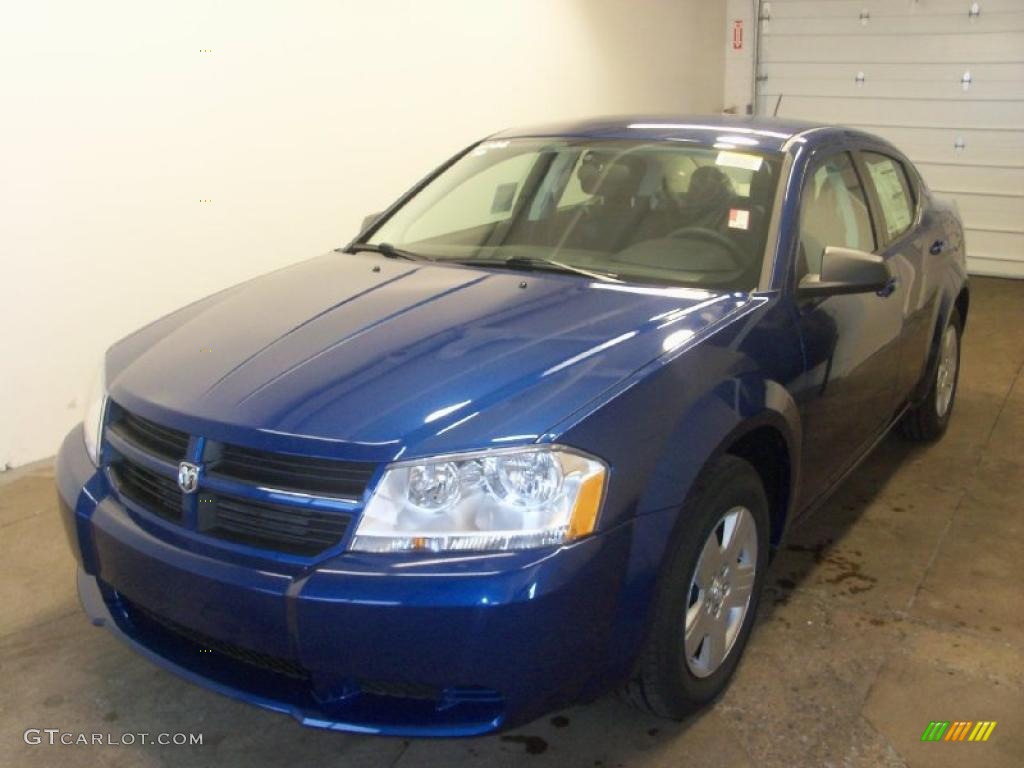 2010 Avenger SXT - Deep Water Blue Pearl / Dark Slate Gray photo #1