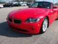 2005 Bright Red BMW Z4 2.5i Roadster  photo #9