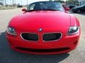 2005 Bright Red BMW Z4 2.5i Roadster  photo #10
