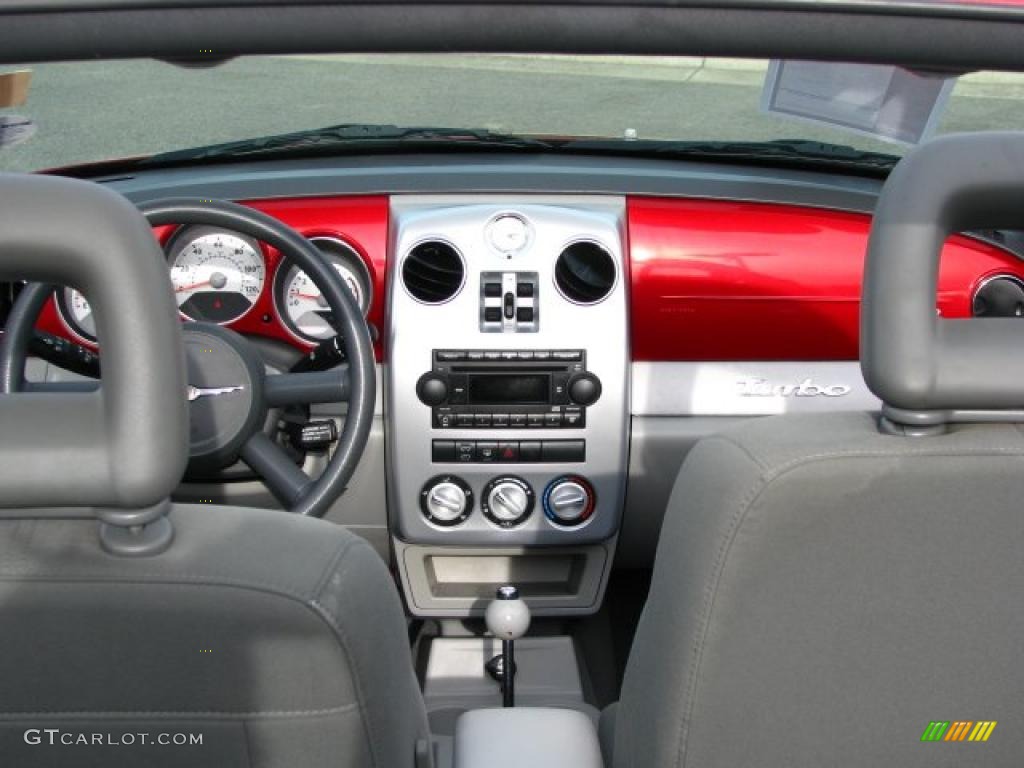 2006 PT Cruiser Touring Convertible - Inferno Red Crystal Pearl / Pastel Slate Gray photo #7