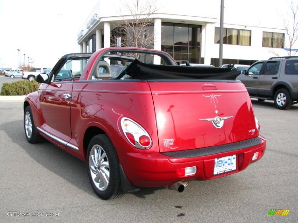 2006 PT Cruiser Touring Convertible - Inferno Red Crystal Pearl / Pastel Slate Gray photo #12