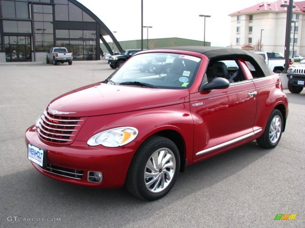 2006 PT Cruiser Touring Convertible - Inferno Red Crystal Pearl / Pastel Slate Gray photo #17