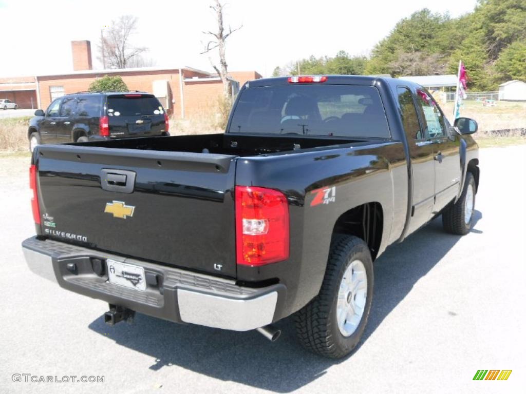 2010 Silverado 1500 LT Extended Cab 4x4 - Black / Ebony photo #5