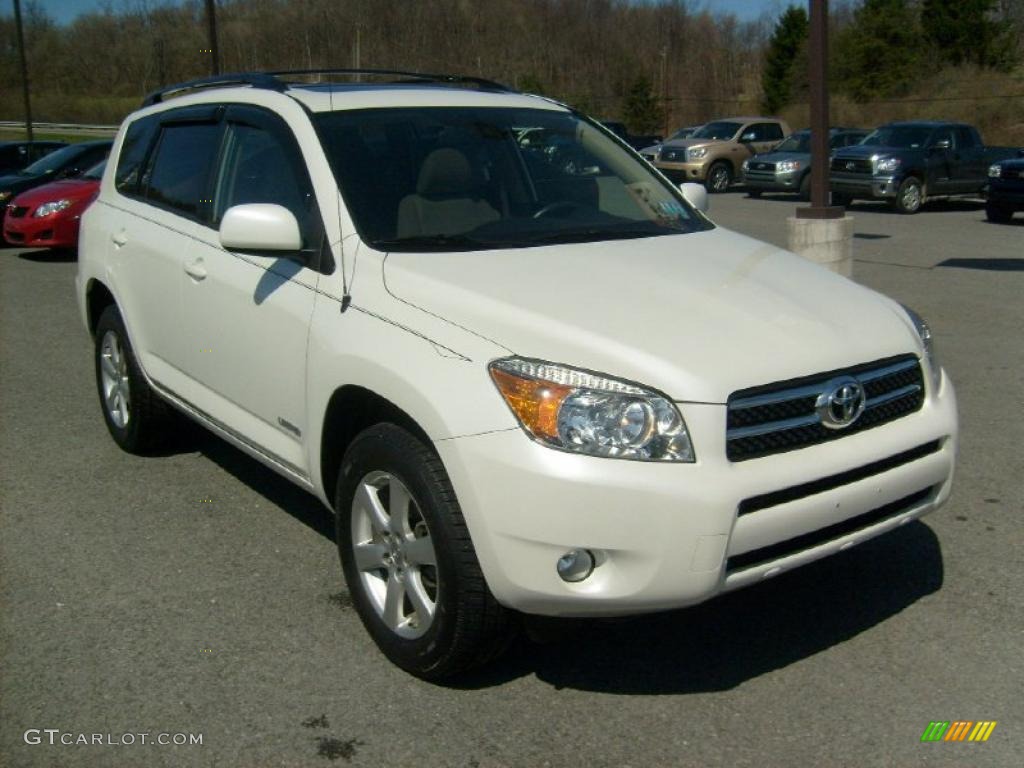 2006 RAV4 Limited 4WD - Blizzard White Pearl / Taupe photo #1