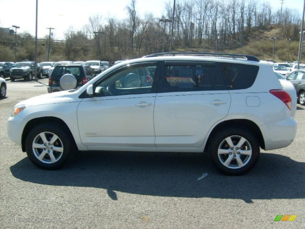 2006 RAV4 Limited 4WD - Blizzard White Pearl / Taupe photo #4