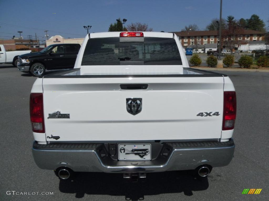 2010 Ram 1500 Big Horn Crew Cab 4x4 - Stone White / Dark Slate/Medium Graystone photo #3