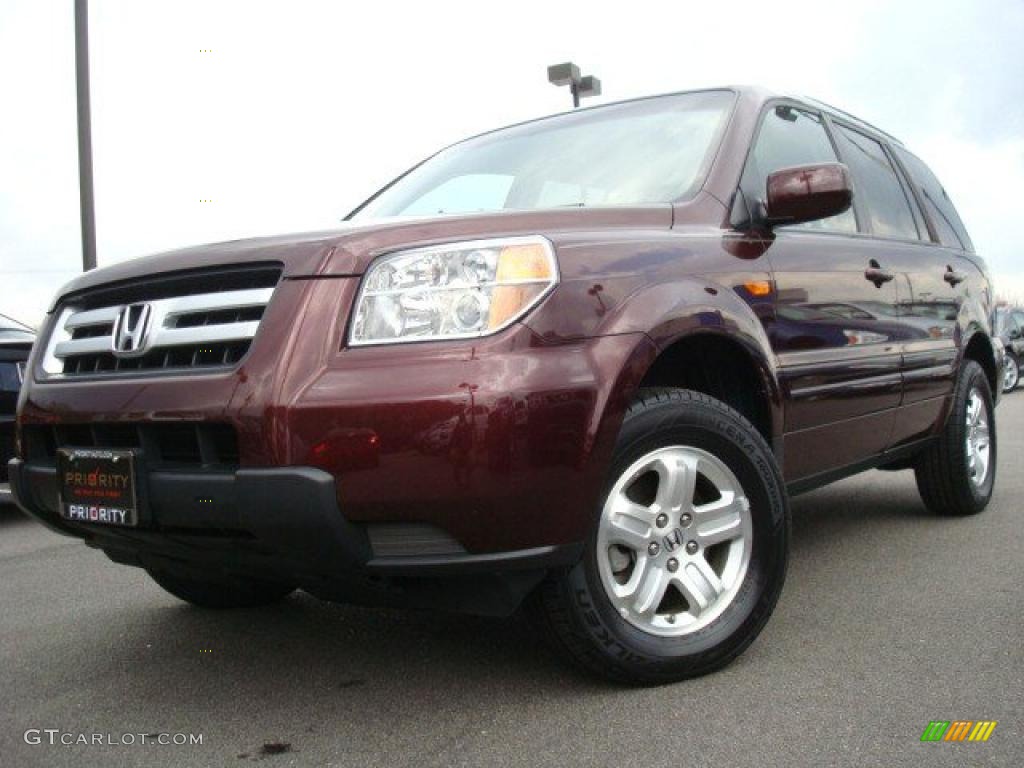 Dark Cherry Pearl Honda Pilot