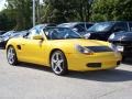2000 Speed Yellow Porsche Boxster   photo #4