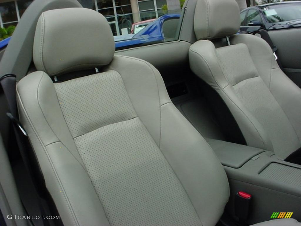 2006 350Z Touring Roadster - Daytona Blue Metallic / Frost Leather photo #16