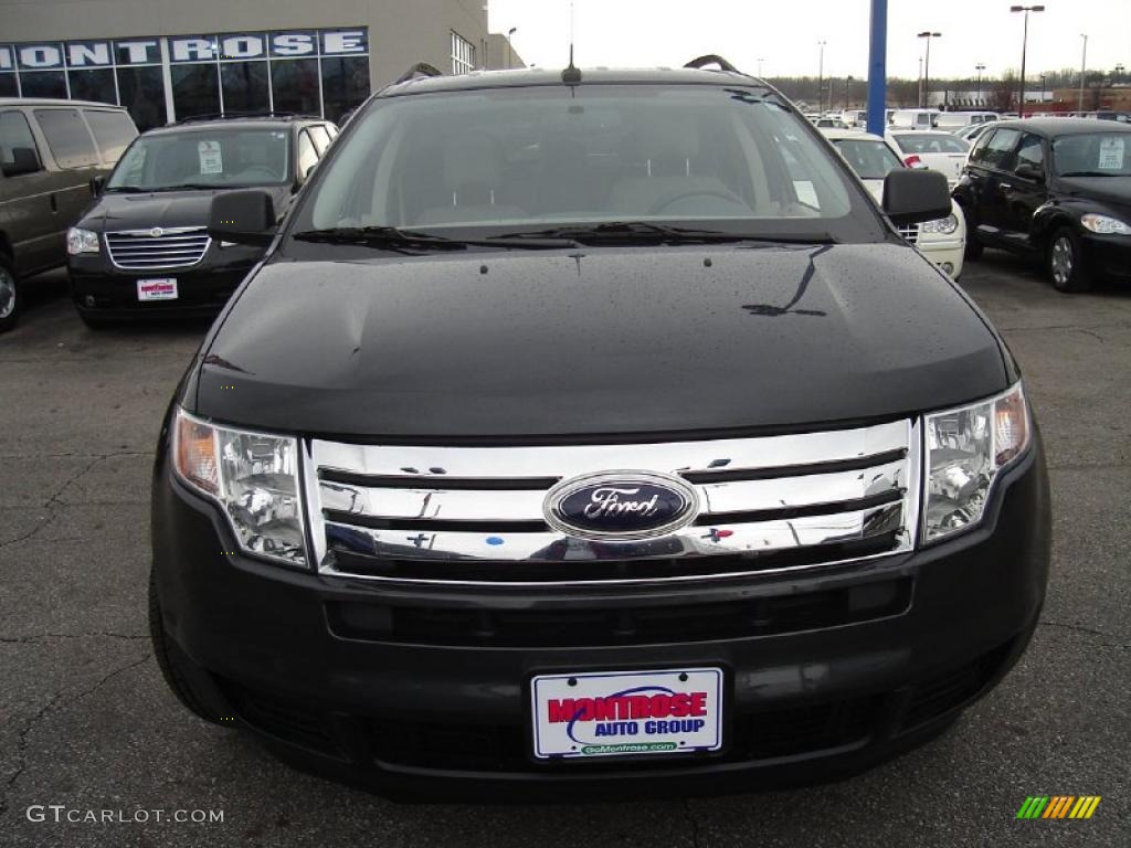 2007 Edge SE AWD - Carbon Metallic / Medium Light Stone photo #8