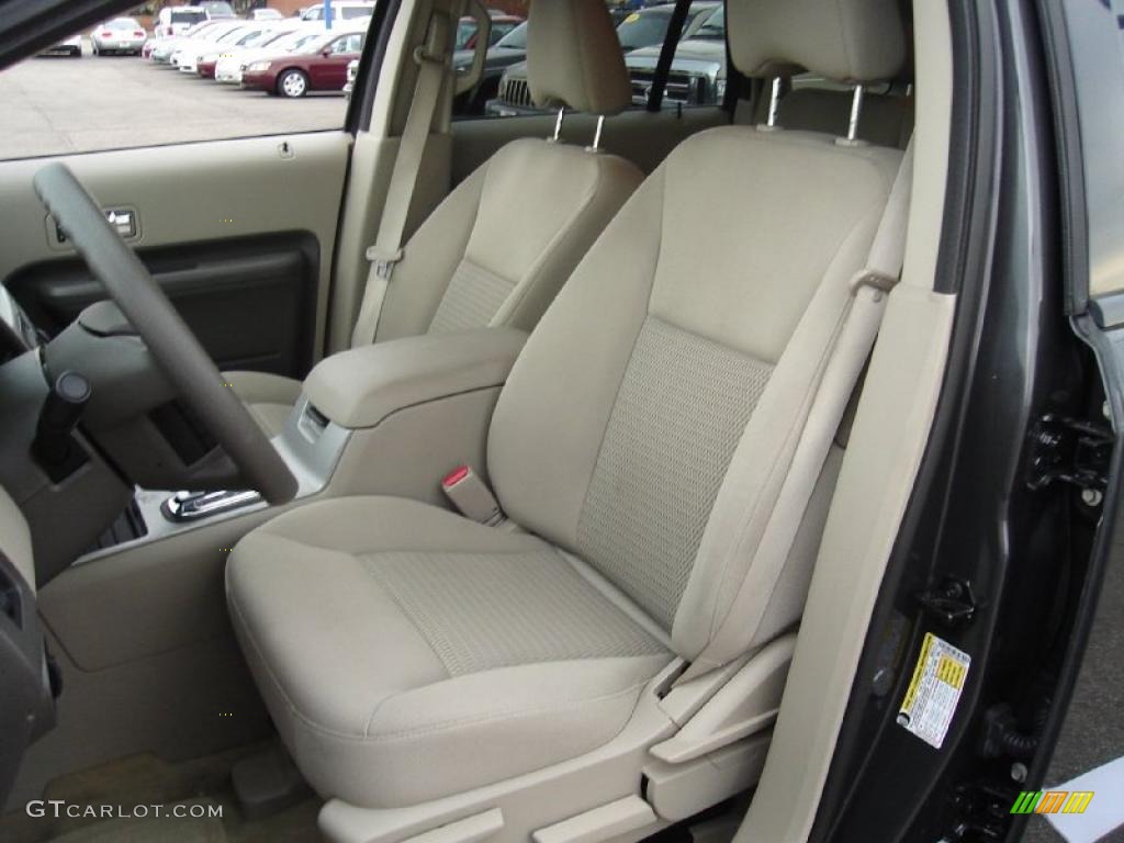 2007 Edge SE AWD - Carbon Metallic / Medium Light Stone photo #12