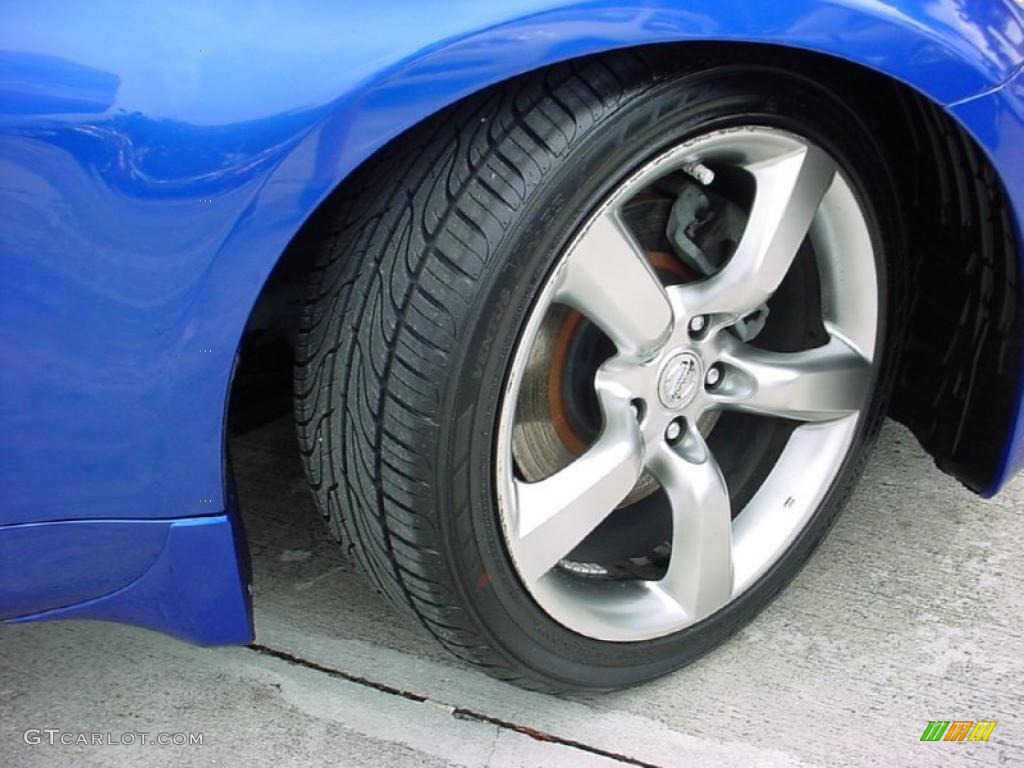 2006 350Z Touring Roadster - Daytona Blue Metallic / Frost Leather photo #22