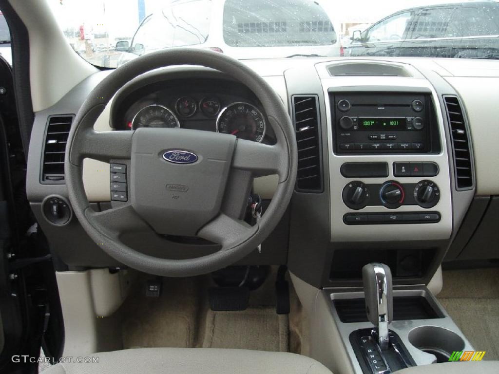 2007 Edge SE AWD - Carbon Metallic / Medium Light Stone photo #17