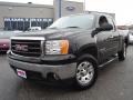 2008 Onyx Black GMC Sierra 1500 SLE Extended Cab 4x4  photo #1