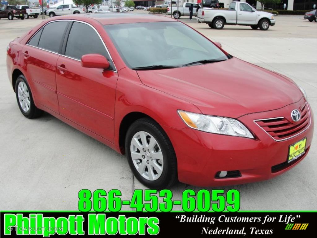 2008 Camry XLE - Barcelona Red Metallic / Ash photo #1