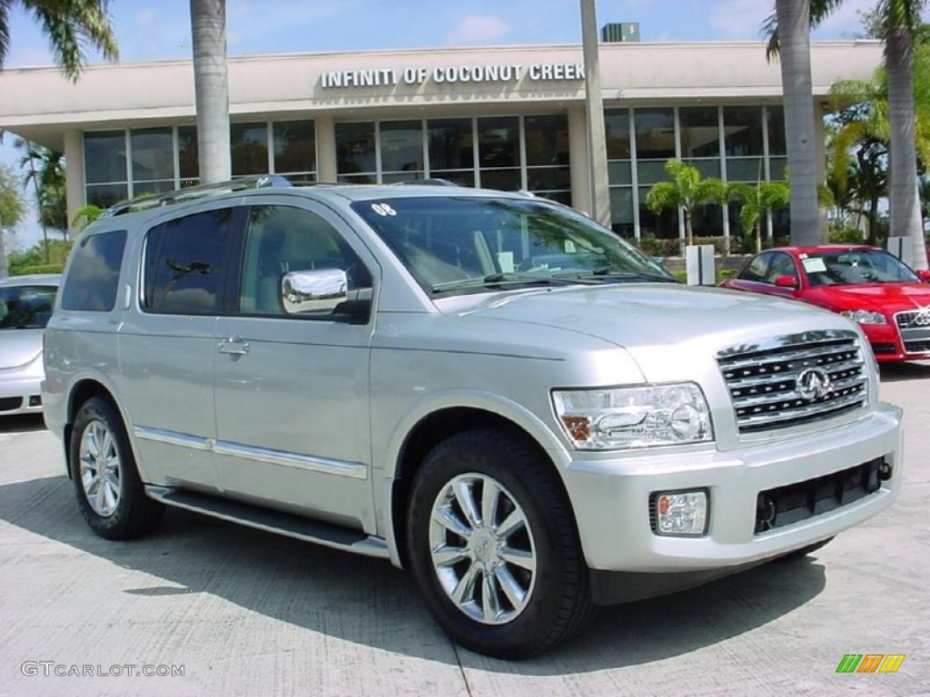 2008 QX 56 - Silver Indulgence / Stone photo #1