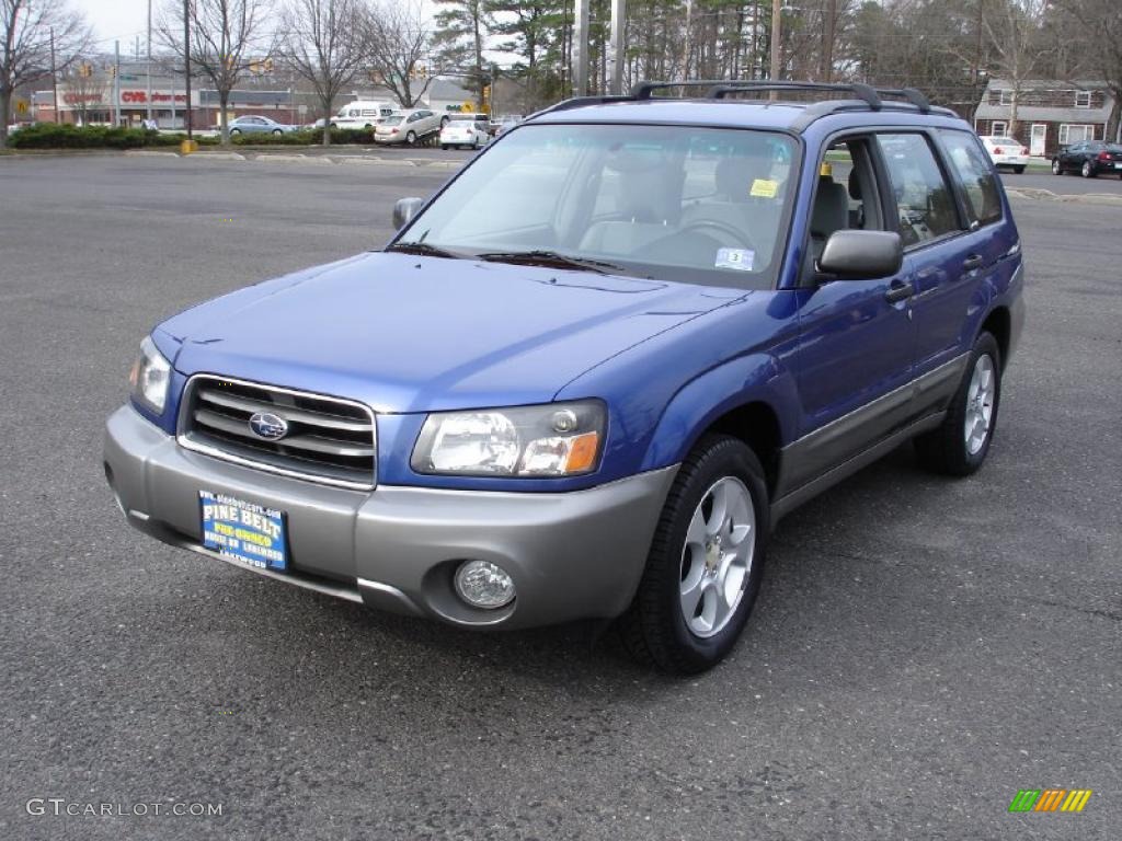 2003 Forester 2.5 XS - Pacifica Blue Metallic / Gray photo #1