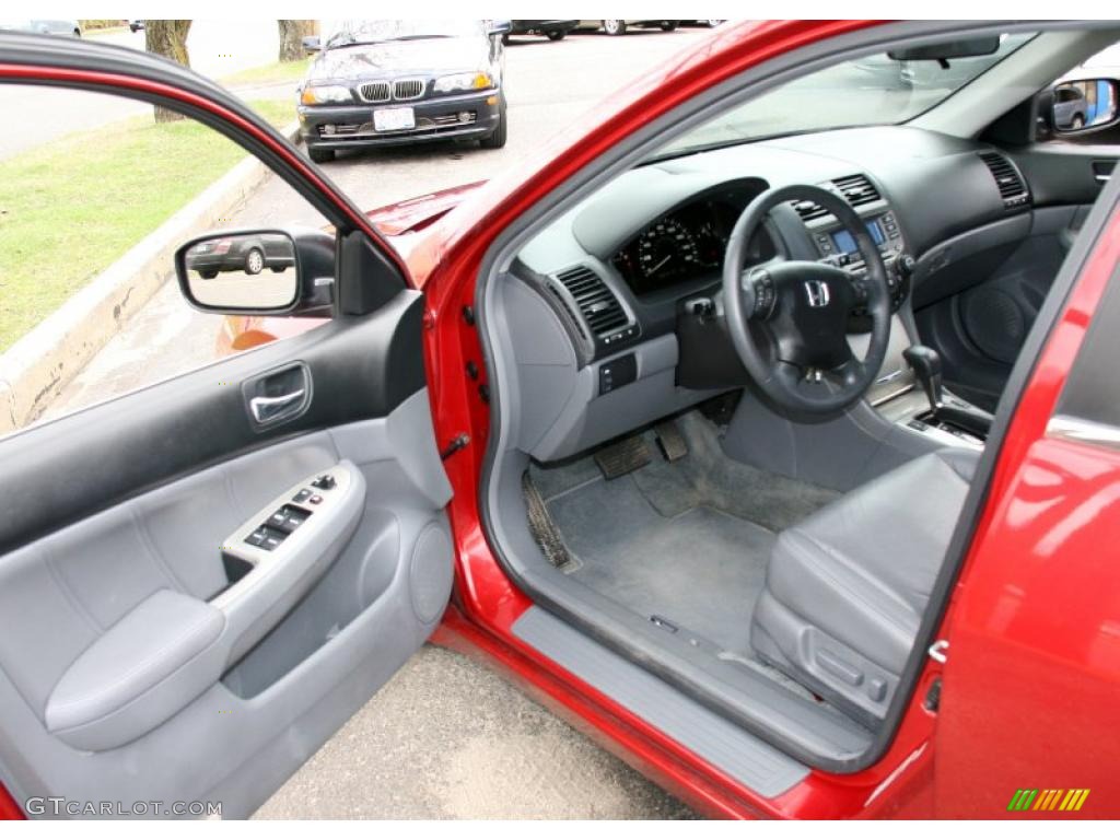 2007 Accord EX-L Sedan - Moroccan Red Pearl / Gray photo #11