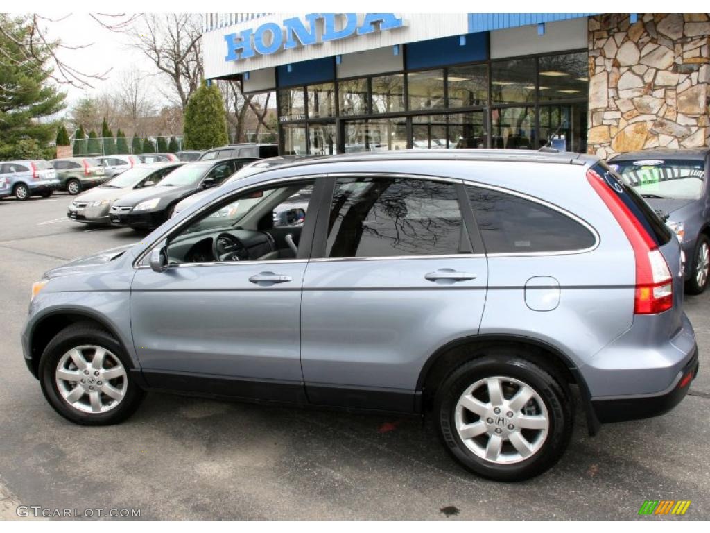 2007 CR-V EX-L 4WD - Glacier Blue Metallic / Gray photo #10