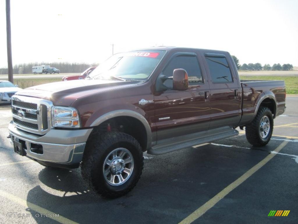 2005 F250 Super Duty King Ranch FX4 Crew Cab 4x4 - Dark Copper Metallic / Castano Brown Leather photo #1