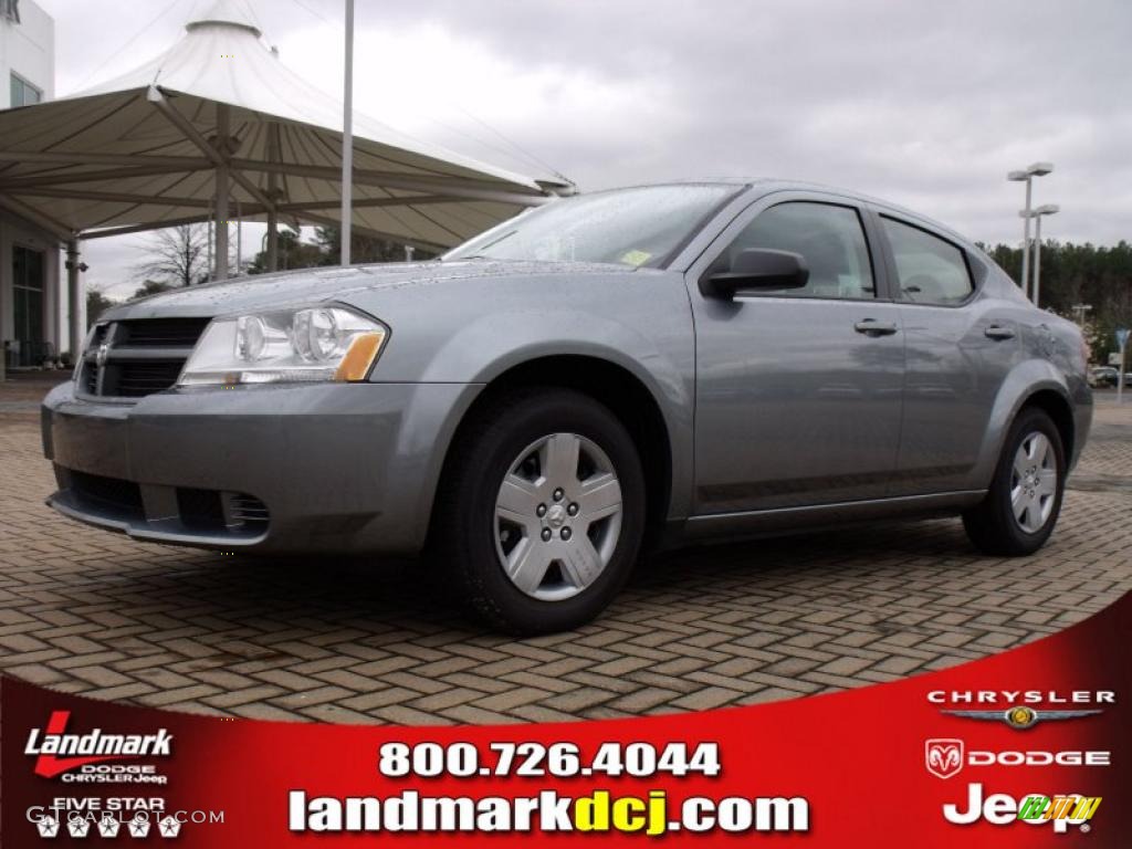 2010 Avenger SXT - Silver Steel Metallic / Dark Slate Gray photo #1