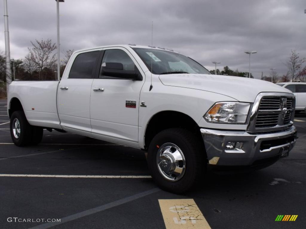 2010 Ram 3500 Big Horn Edition Crew Cab 4x4 Dually - Bright White / Dark Slate/Medium Graystone photo #4