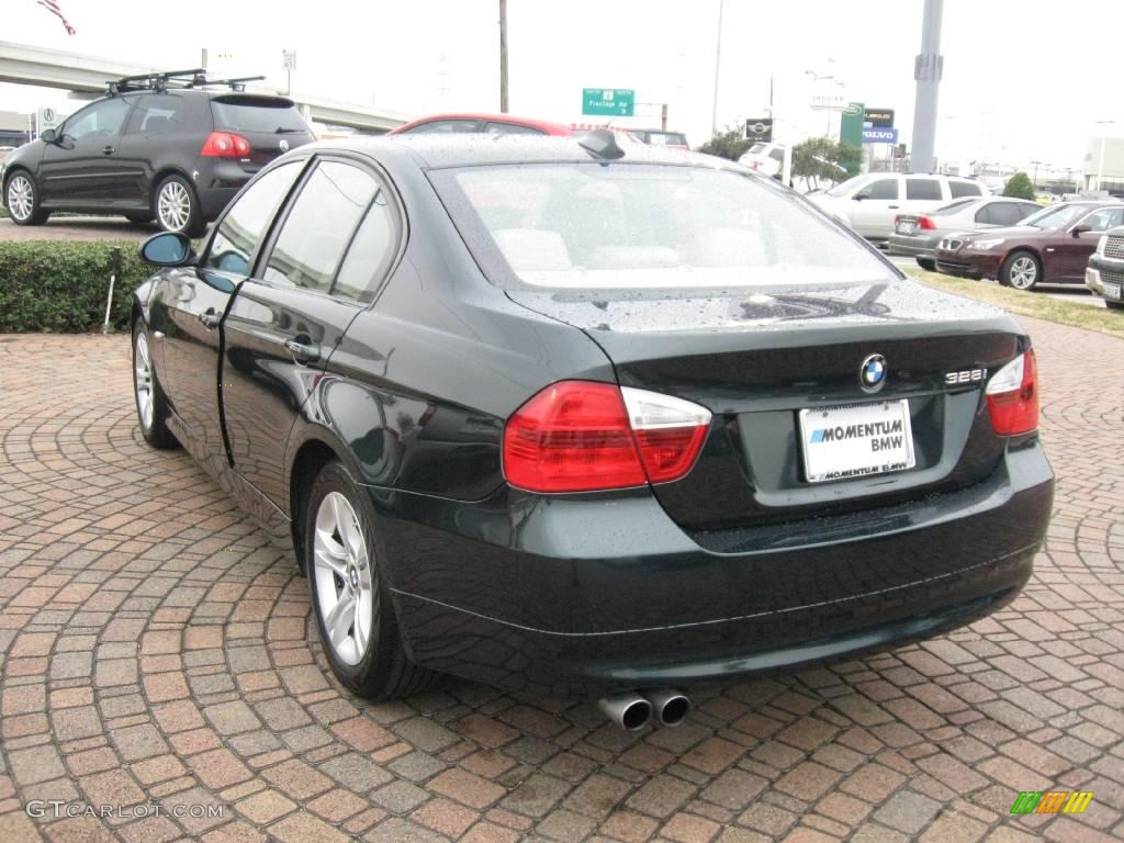 2008 3 Series 328i Sedan - Deep Green Metallic / Beige photo #5