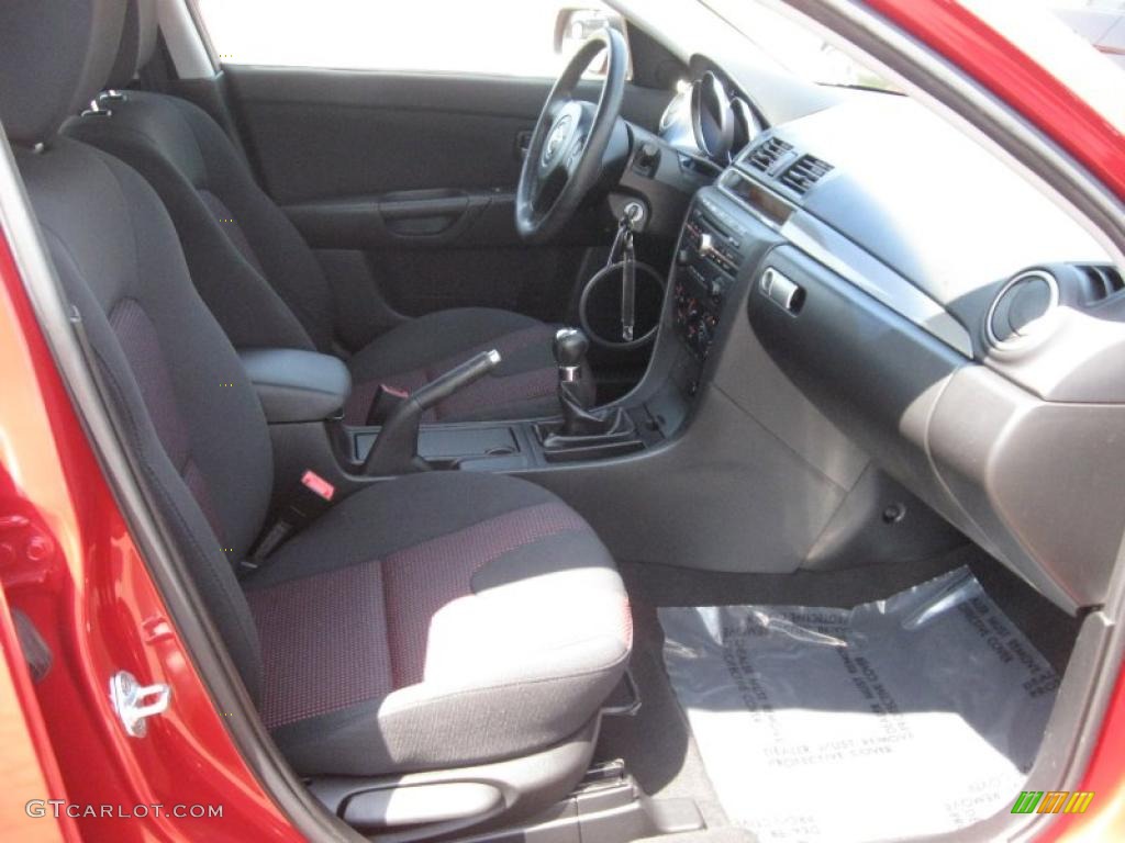 2005 MAZDA3 s Hatchback - Velocity Red Mica / Black/Red photo #9
