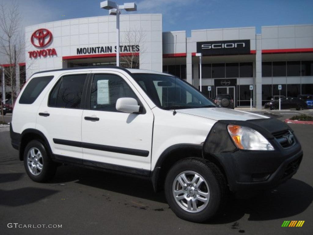 2003 CR-V EX 4WD - Taffeta White / Black photo #1