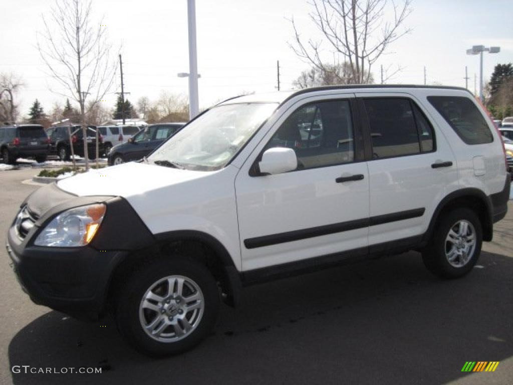 2003 CR-V EX 4WD - Taffeta White / Black photo #5