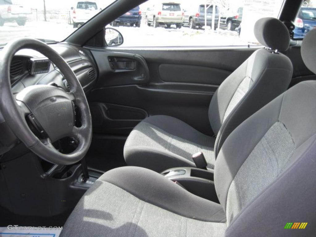 2000 Escort ZX2 Coupe - Twilight Blue Metallic / Dark Charcoal photo #9