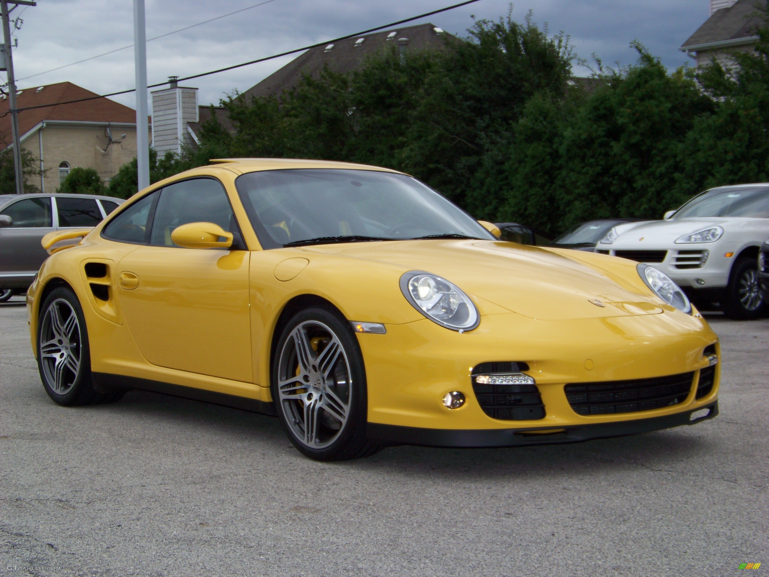 2007 911 Turbo Coupe - Speed Yellow / Black/Stone Grey photo #4